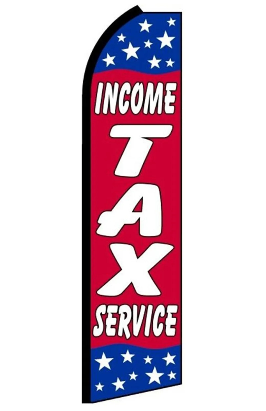 Income Tax Service swooper feather flag, design SF-K247