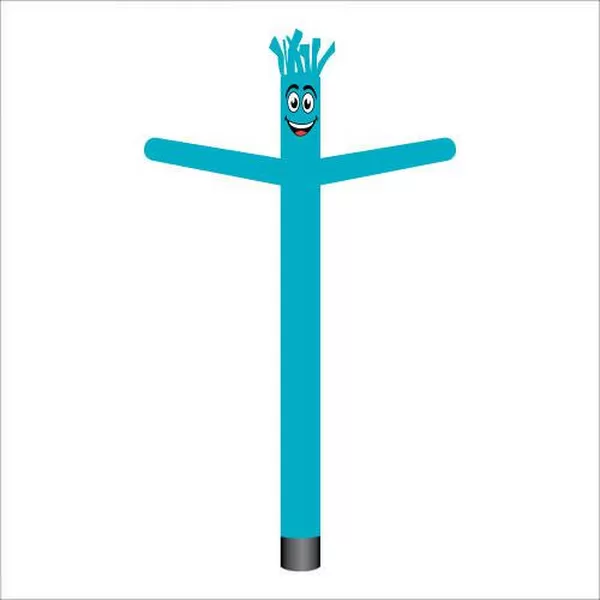 Teal 18-foot inflatable air dancer tube man, style GD11018