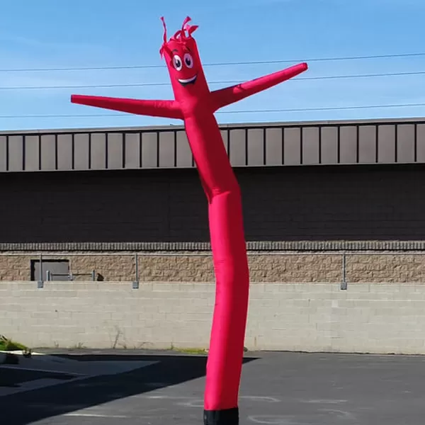 Red 18-foot inflatable air dancer tube man, style GD11012