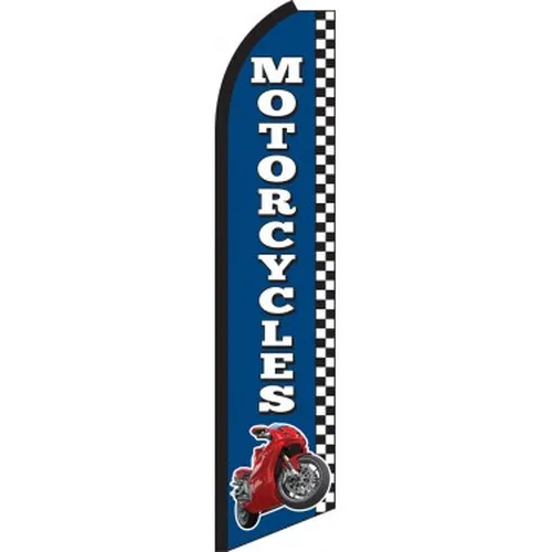 Motorcycles Swooper Feather Flag #sw0127