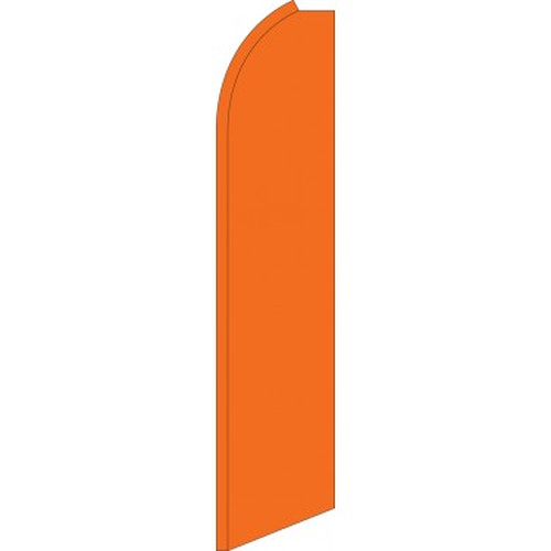 Solid orange swooper feather flag with no printed message, SW0123