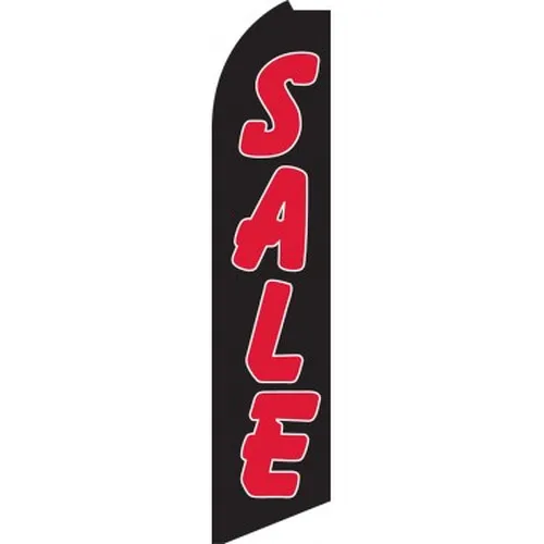 Sale (black & Red) Swooper Feather Flag #sw0138