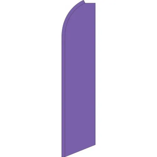 Solid purple swooper feather flag with no printed message, SW0124