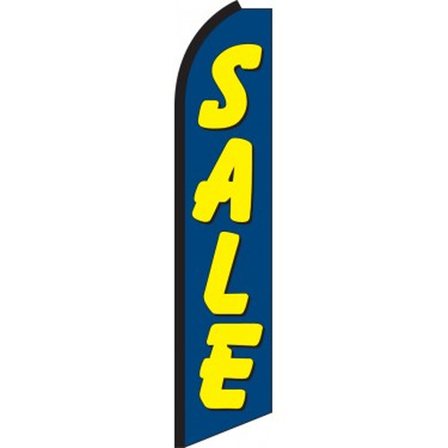 Sale feather flag in blue with yellow lettering, SW0139