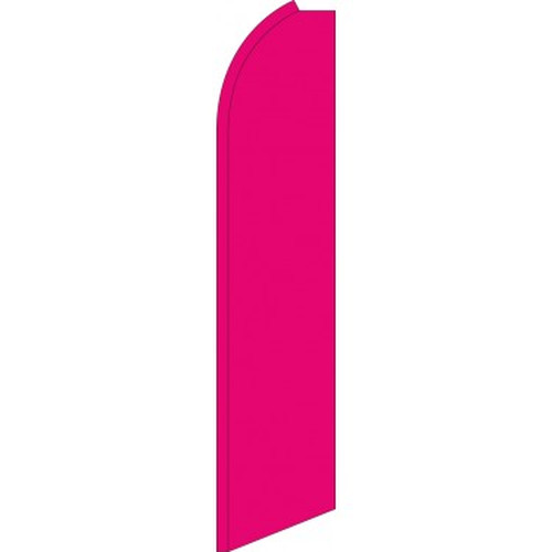 Solid hot pink swooper feather flag with no printed message, SW0122