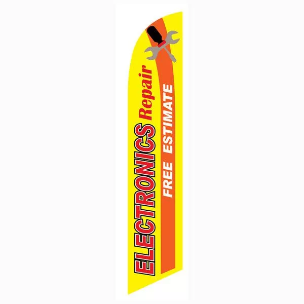 Electronics Repair Free Estimate Swooper Feather Flag #sfb-5503