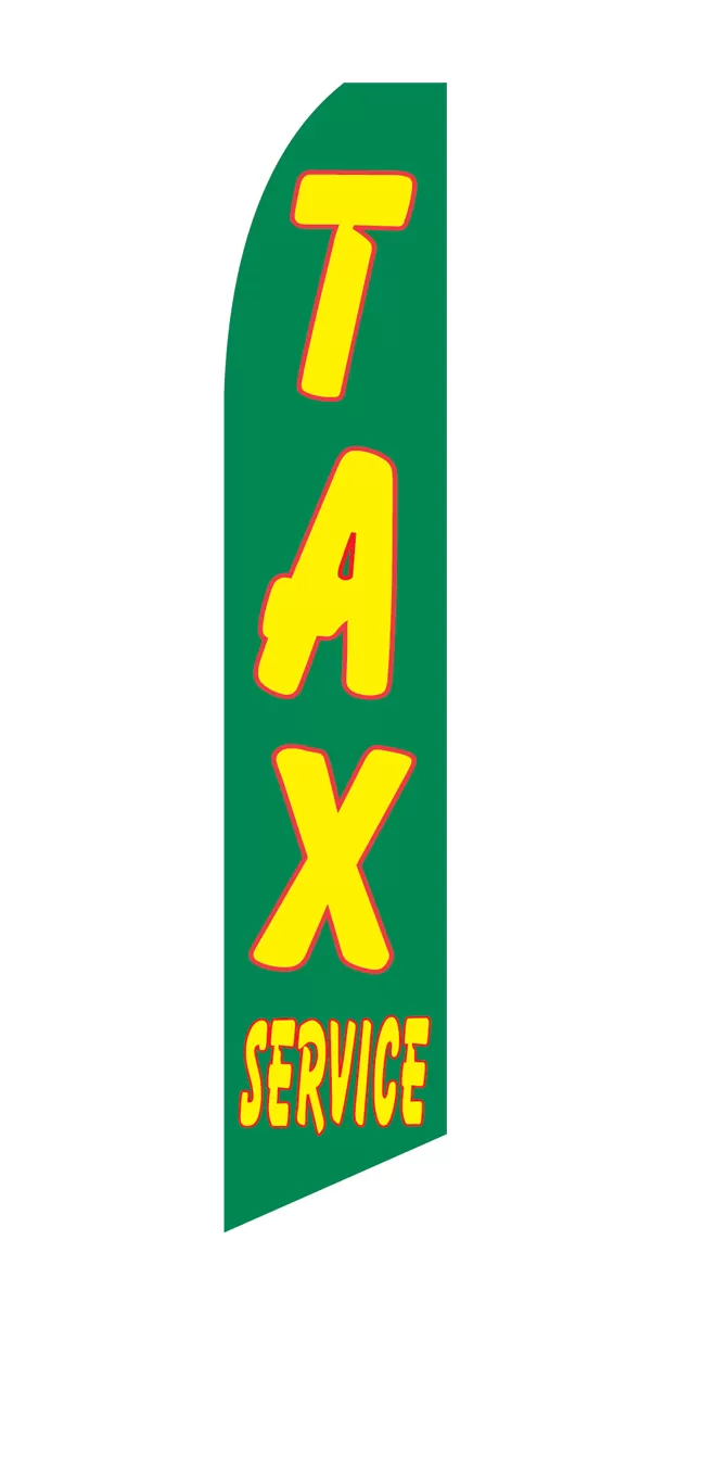 Income Tax Service Swooper Feather Flag. Sf-1064a