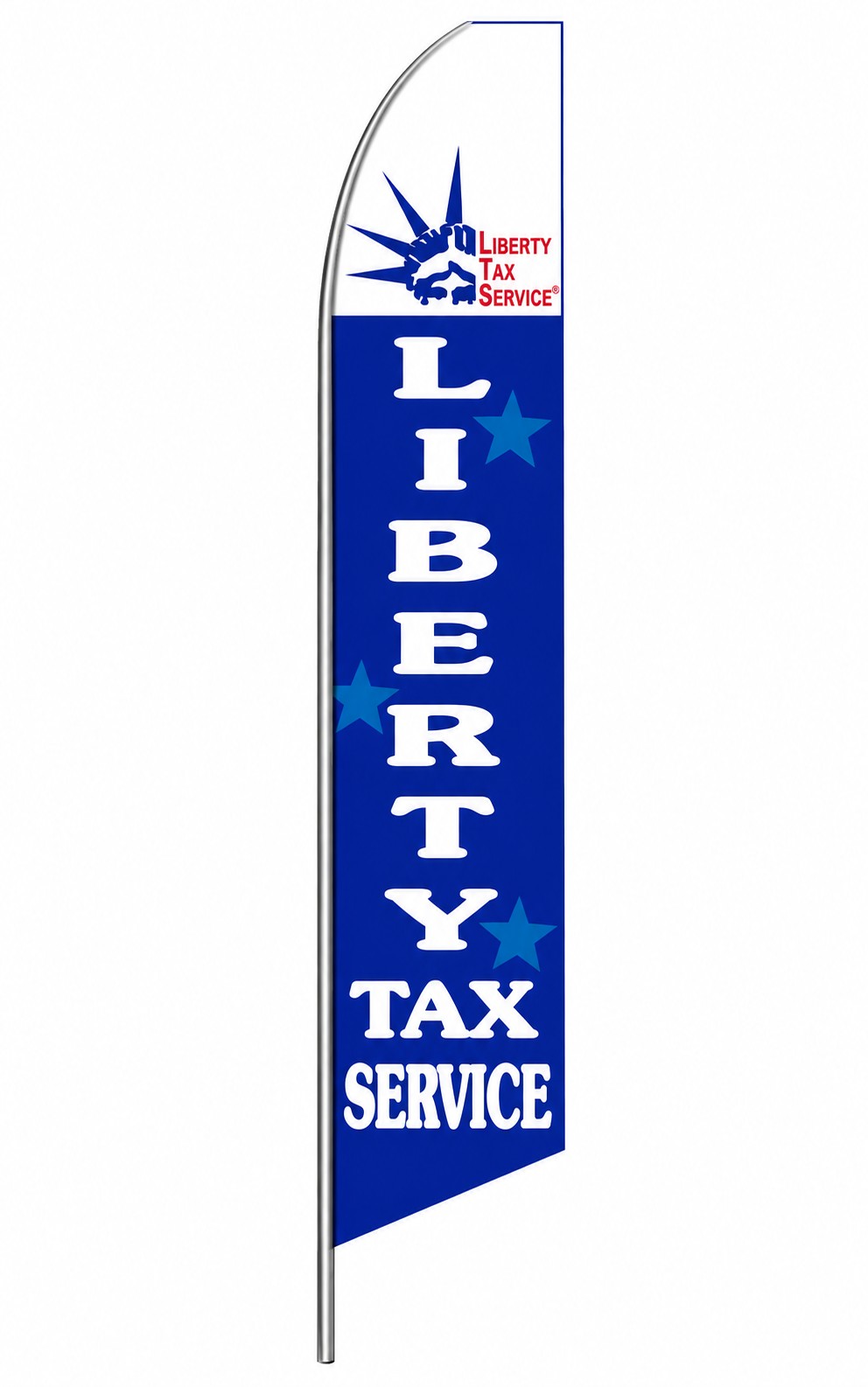 Liberty Tax Service swooper feather flag, design SF-1606A