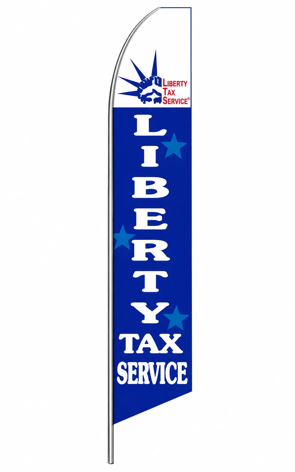 Liberty Tax Service swooper feather flag, design SF-1606A