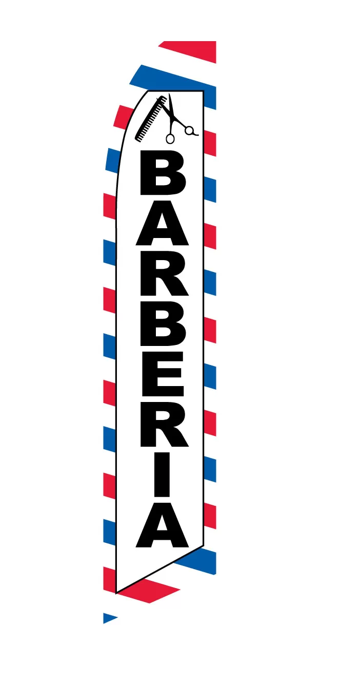Barberia swooper feather flag, design SF-2255