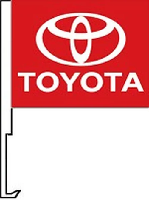 Toyota Clip On Car Flag. Qty 6. Nsw-46