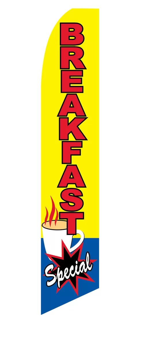 Breakfast Special Swooper Feather Flag #sf - 1422