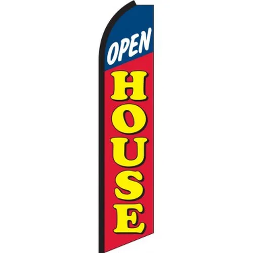 Open House swooper feather flag, design SW-0163
