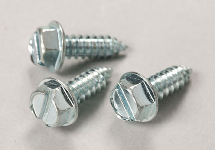 License Plate Screws. Box Of 100 | Hex Head Ez244/6sc-stan