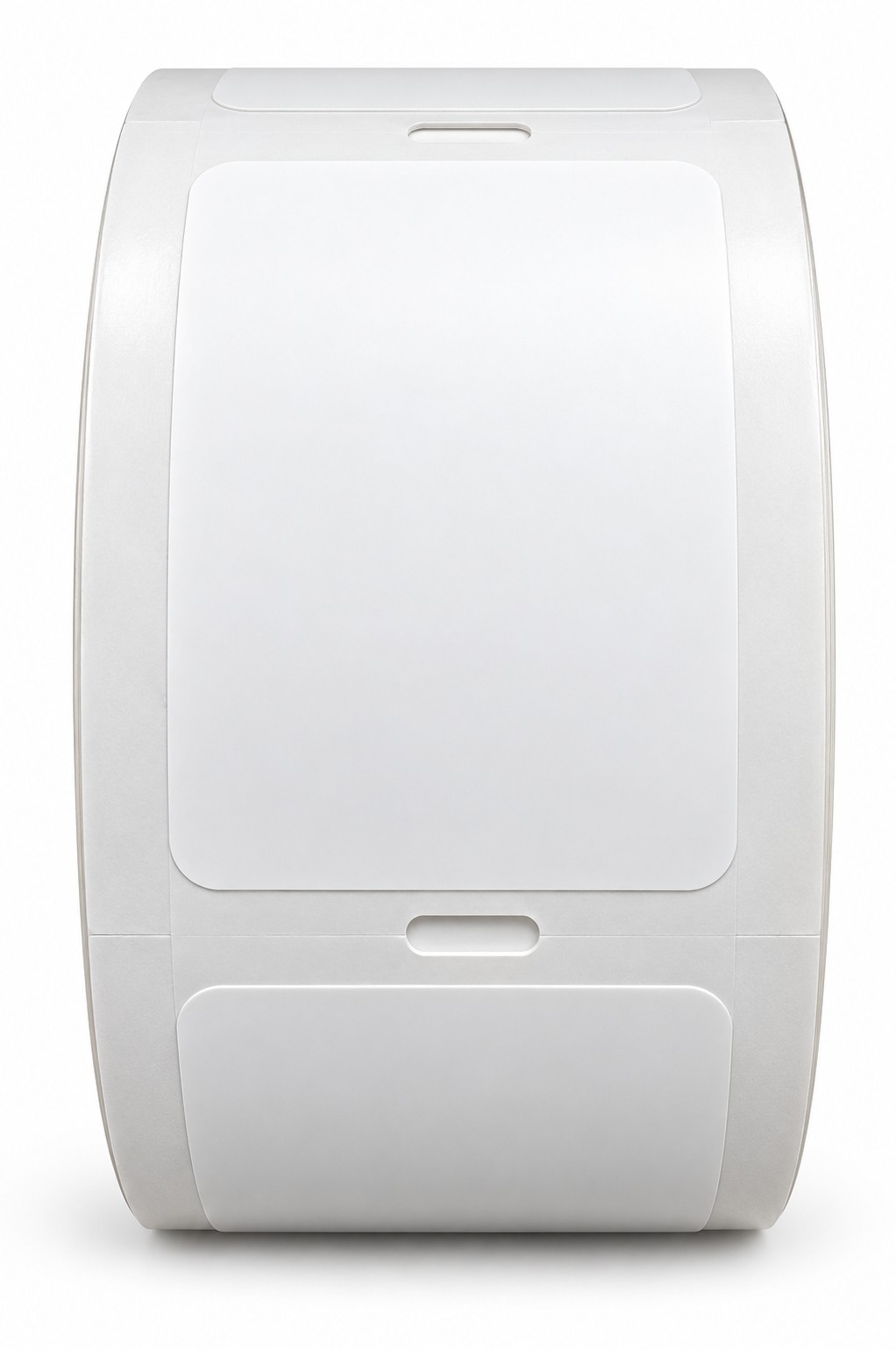 Roll of blank white service reminder labels