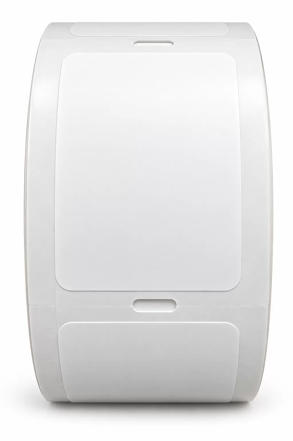 Roll of blank white service reminder labels
