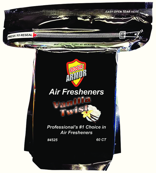 vanilla twist Air Freshener Pads - Bag Of 60 Pads - Odor Armor 4525