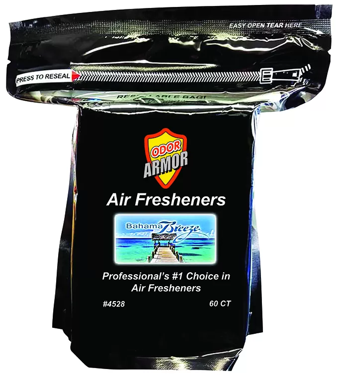 Odor Armor Bahama Breeze air freshener pads, resealable bag of 60, item 4528