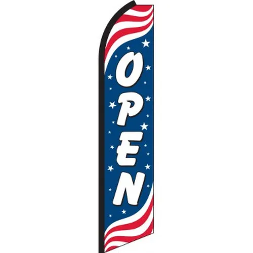 Patriotic Open feather flag