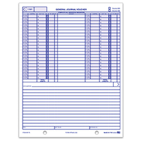 General Journal Voucher FMAS-252 product preview