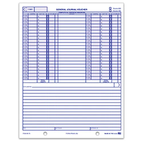 General Journal Voucher FMAS-252 product preview