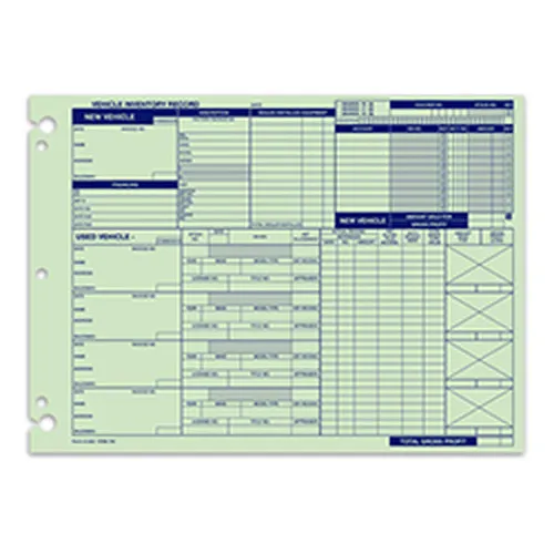 Vehicle Inventory Records A-542 product preview