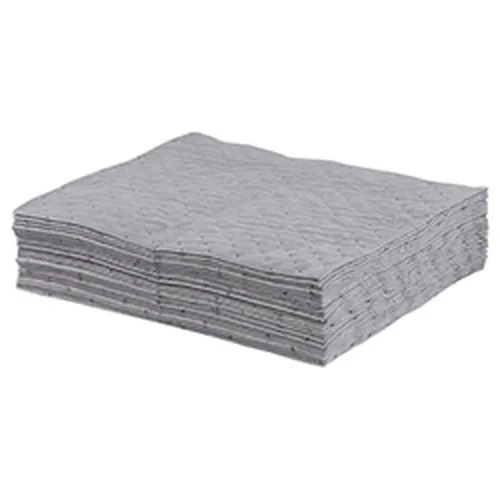 UNIV GRAY MELTBLOWN SONIC FINE FIBER PADS - 15" X 18" - QTY. 100/CASE