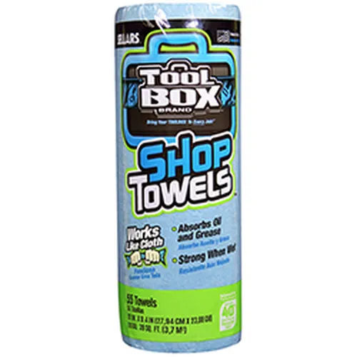 SHOP TOWELS - DISPOSABLE - 60 SHEETS/ROLL - 12 ROLLS/CASE - QTY 12