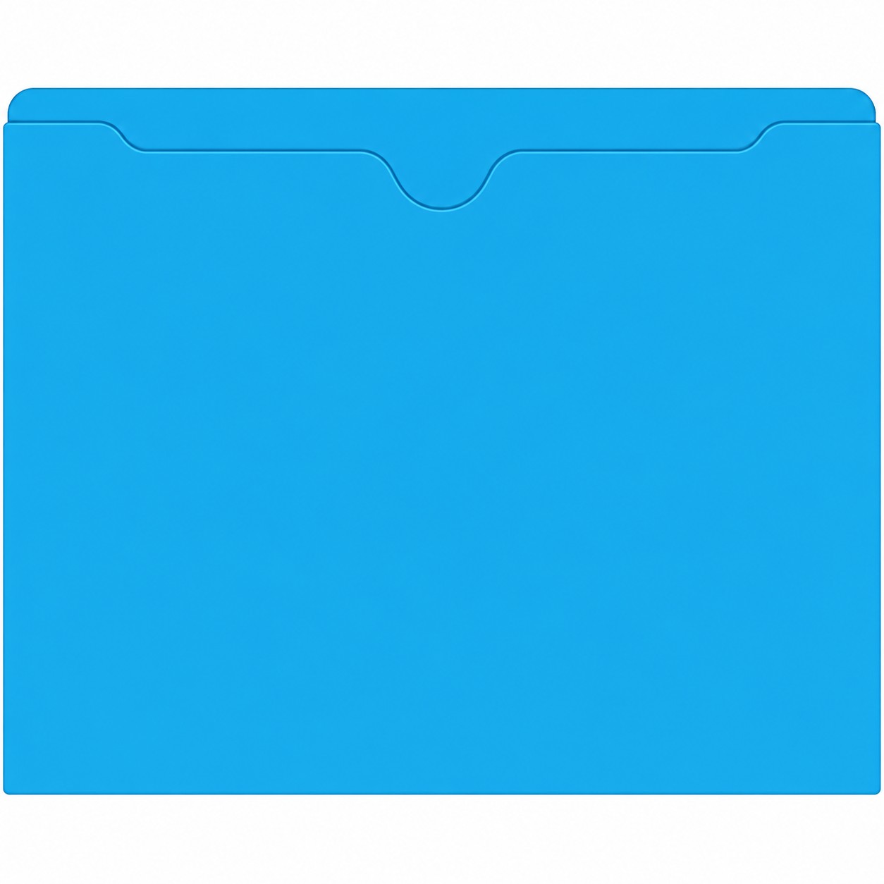 Blue plain ultra heavy duty deal jacket with an open top and thumb notch