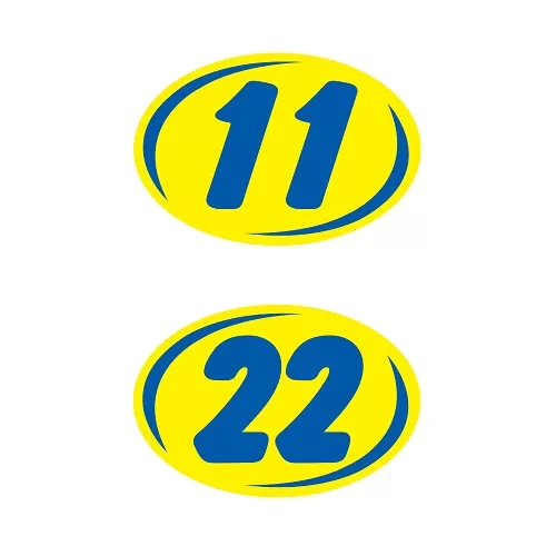 Bold Year Model Signs Blue & Yellow Ez226-b