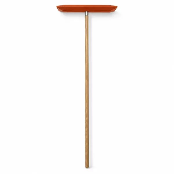 Shuttsco #119 Sno-Rake with orange foam head, metal connector and long hardwood handle