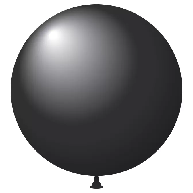 Crystal black 17-inch latex balloon