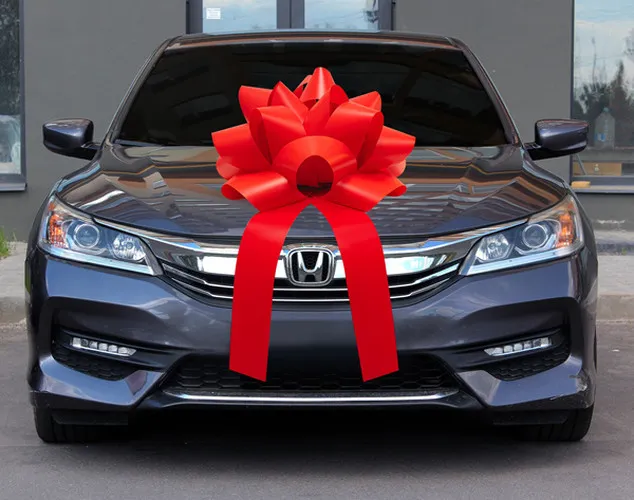 Premium looped magnetic car bow available in multiple colors