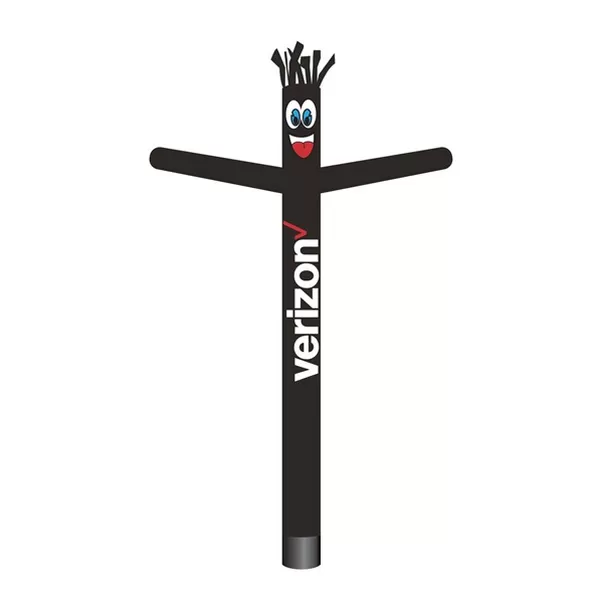 Black Verizon inflatable tube man, 20-foot installed height