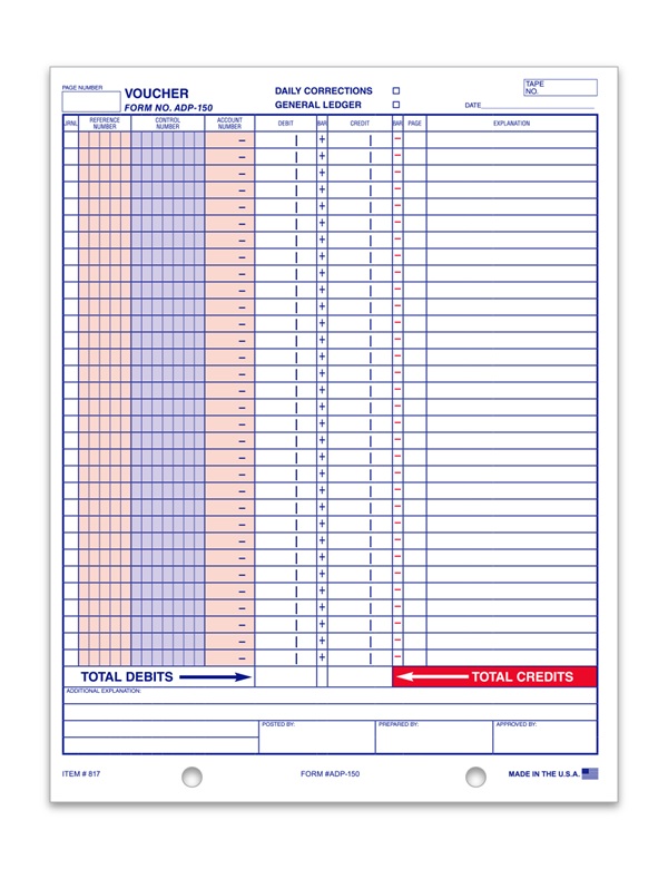 General Journal Voucher 150 product preview