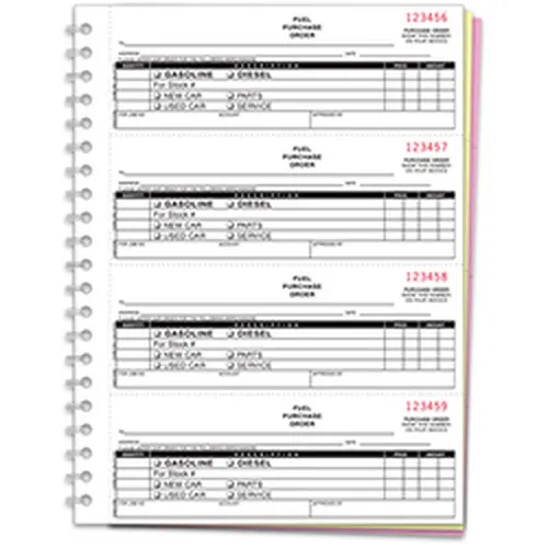 Fuel Purchase Order Book NC-124-3-Fuel product preview