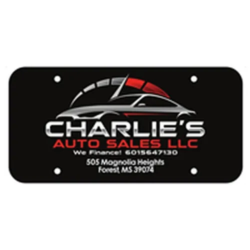 Custom Dealer License Plate Inserts