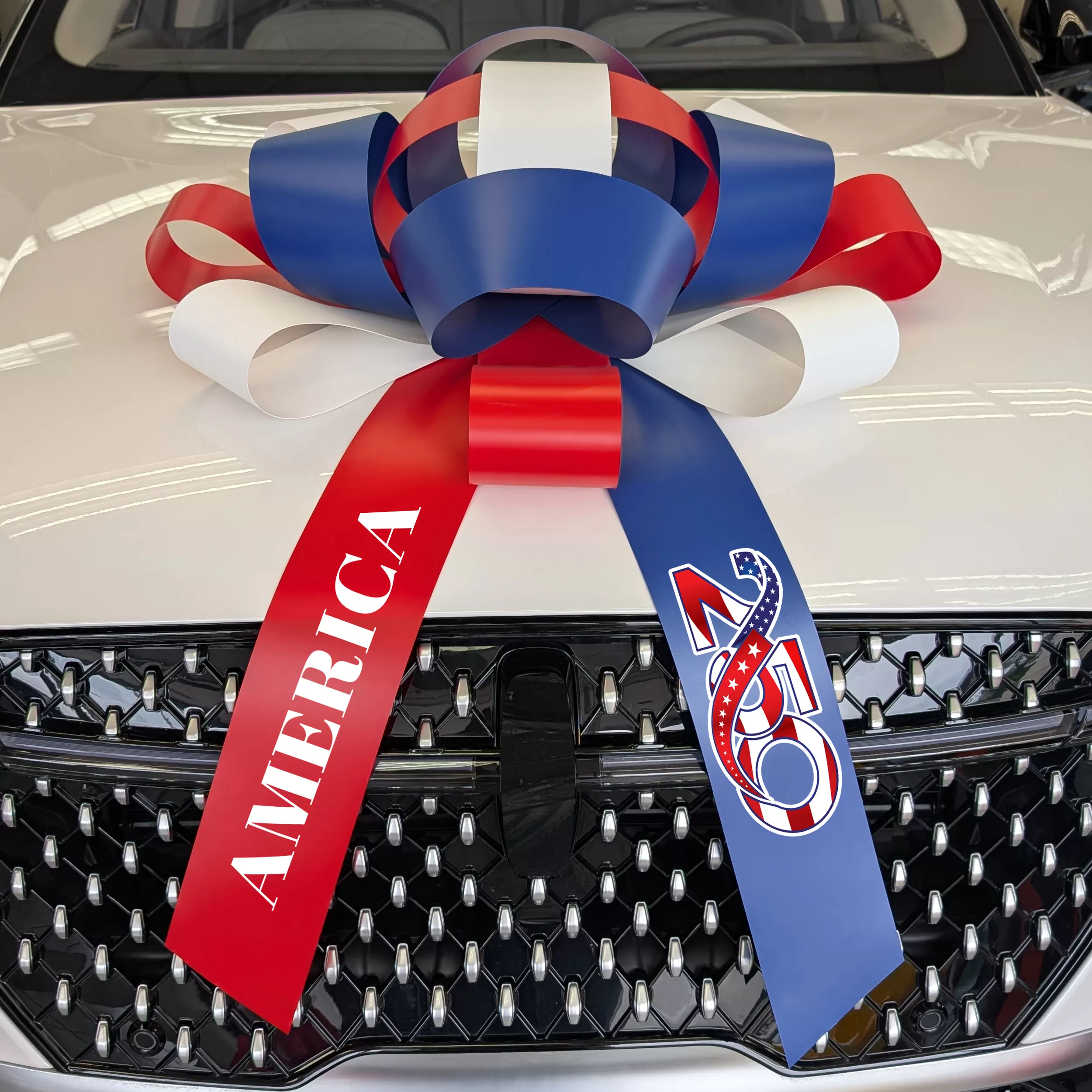 America 250th Celebration Magnetic Car Bow