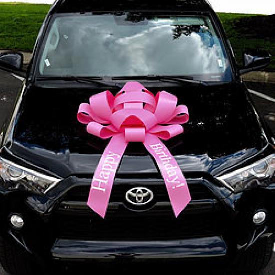 Pink Giant Car Bow