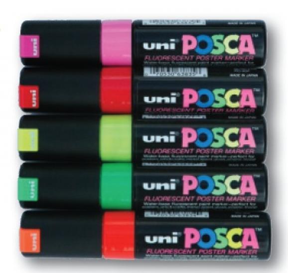 Uni Posca Paint Markers - Regular Size Pc85f